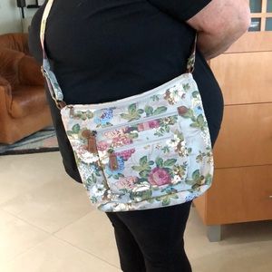 Canvas Floral Crossbody